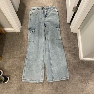 playboy by PacSun ultra high waisted flare carpenter pants